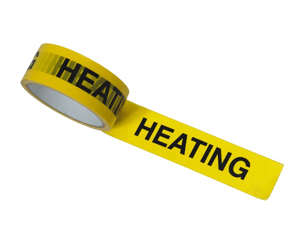 'HEATING' Tape 33m Regin Products Ltd